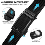 Automatic Buckle Adjustable Tactical Nylon Belt
